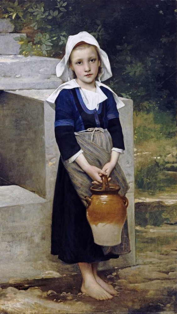 Wall Art Painting id:88773, Name: La Fille DEau, Artist: Bouguereau, William-Adolphe