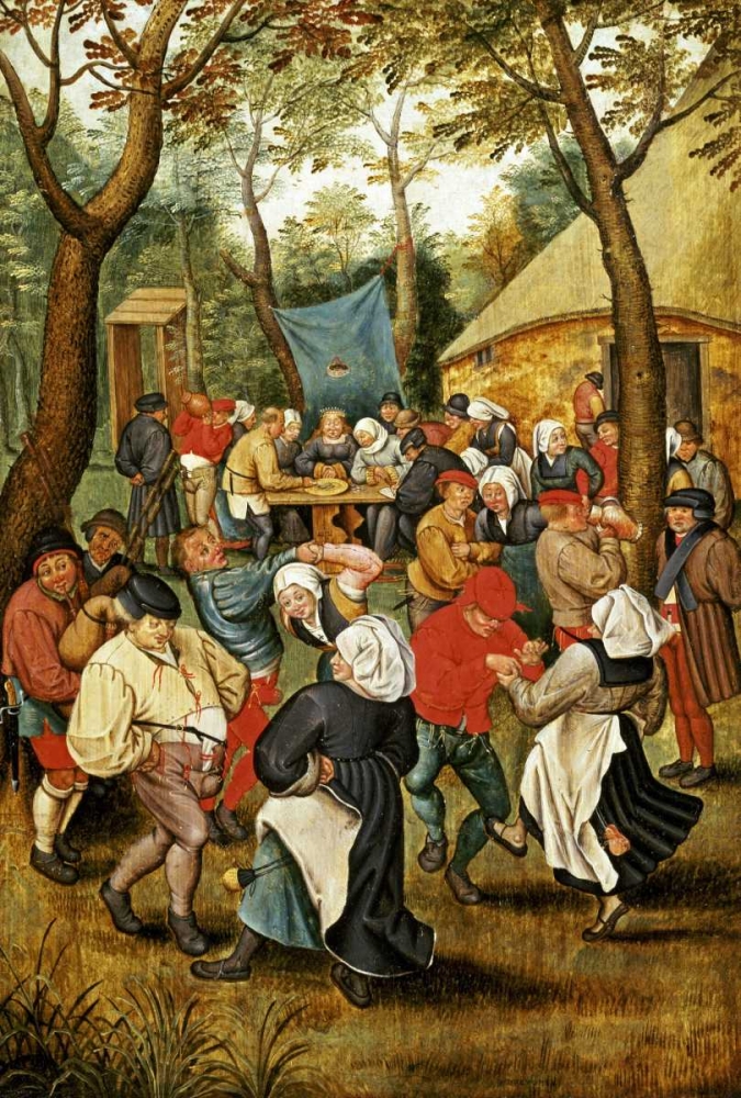 Wall Art Painting id:88784, Name: The Wedding Feast, Artist: Bruegel, Pieter the Elder