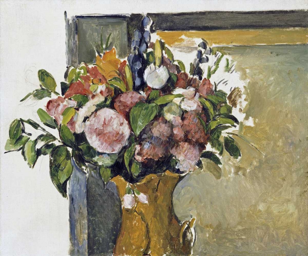 Wall art: Flowers In a Vase, by Cezanne, Paul