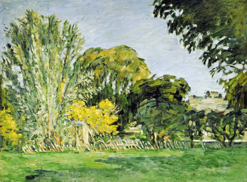 Wall Art Painting id:88801, Name: Trees at Jas de Bouffan, Artist: Cezanne, Paul