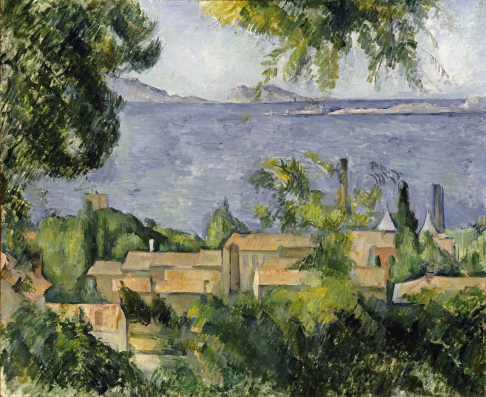 Wall Art Painting id:88806, Name: The Rooftops of LEstaque, Artist: Cezanne, Paul