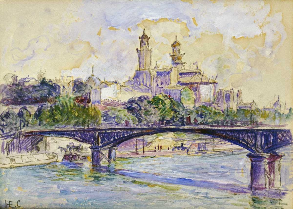 Art Print: The Seine In front of The Trocadero