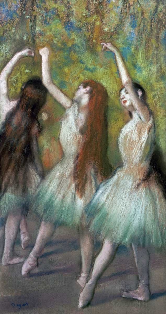 Wall Art Painting id:88856, Name: Green Dancers, Artist: Degas, Edgar