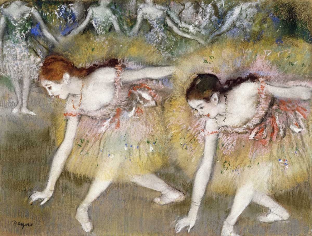 Wall art: Dancers Bending Down, by Degas, Edgar