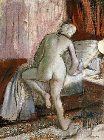 Wall Art Painting id:184781, Name: Bedtime, Artist: Degas, Edgar