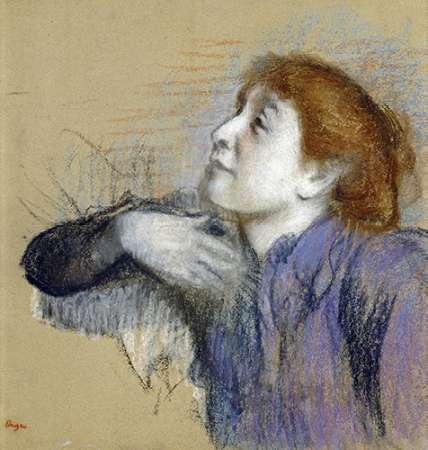 Wall Art Painting id:184783, Name: Bust of a Woman, Artist: Degas, Edgar