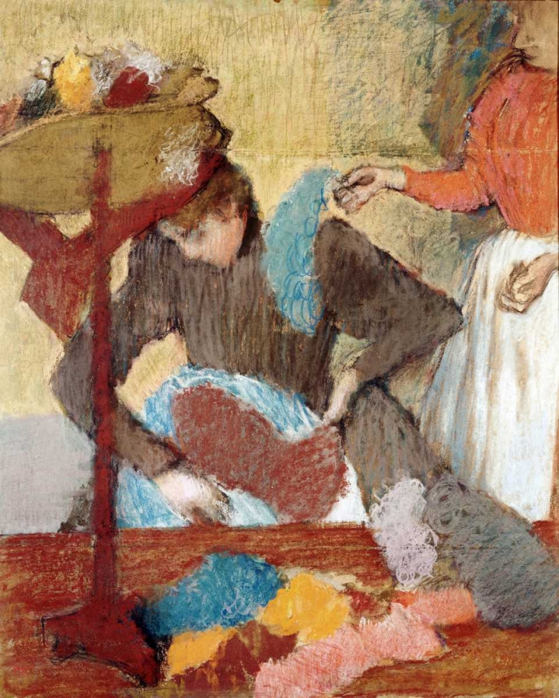 Wall Art Painting id:88869, Name: The Hatmaker, Artist: Degas, Edgar
