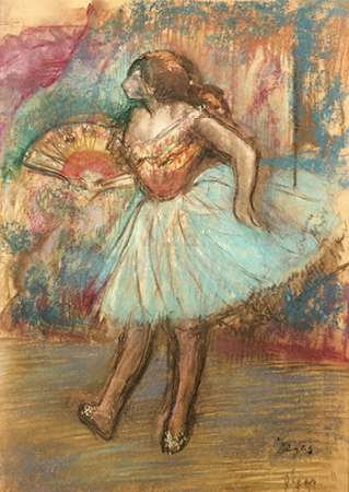 Wall Art Painting id:184790, Name: Dancer With a Fan, Artist: Degas, Edgar