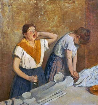 Wall Art Painting id:184793, Name: The Laundry Workers Ironing, Artist: Degas, Edgar
