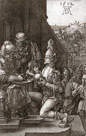 Wall Art Painting id:184811, Name: Pilate Washing His Hands, Artist: Durer, Albrecht