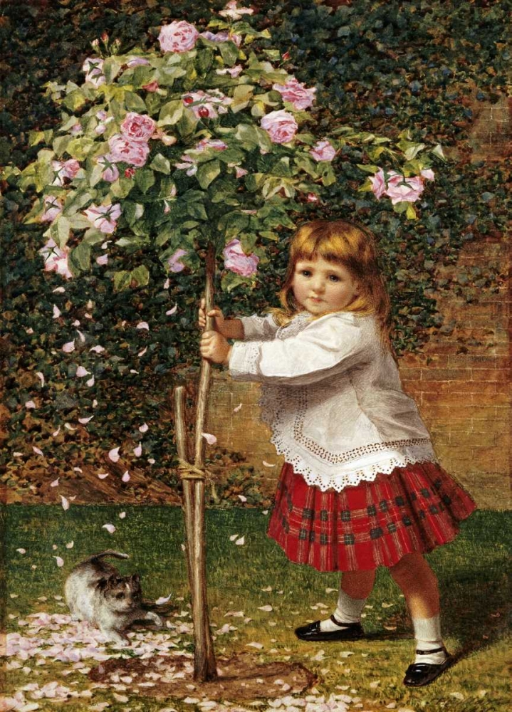 Wall art: The Rose Tree, by Hayllar, James