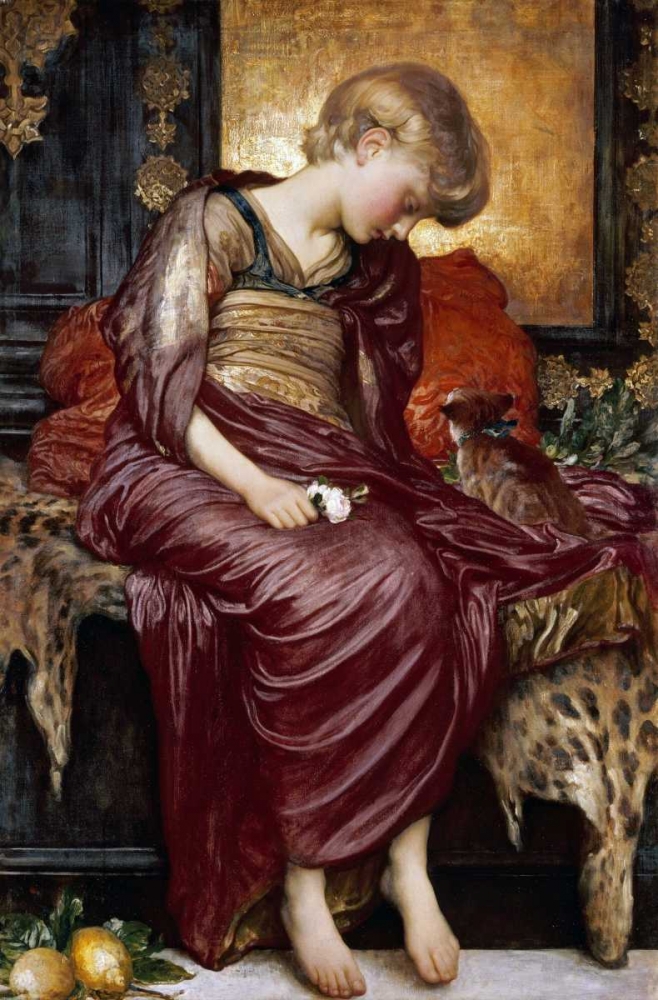 Wall Art Painting id:88973, Name: Kittens, Artist: Leighton, Lord Frederick