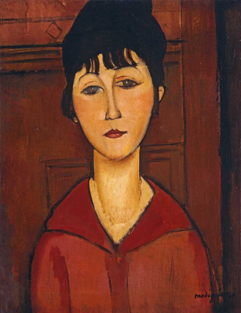 Wall Art Painting id:89008, Name: Head of a Young Girl, Artist: Modigliani, Amedeo