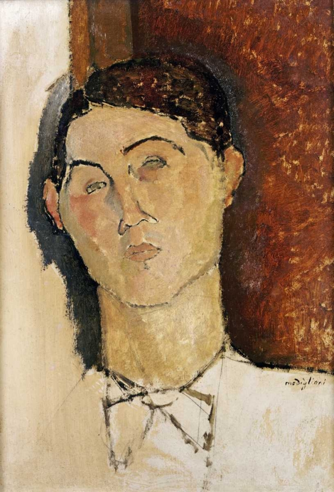 Wall Art Painting id:89014, Name: Tete De Jeune Homme, Artist: Modigliani, Amedeo