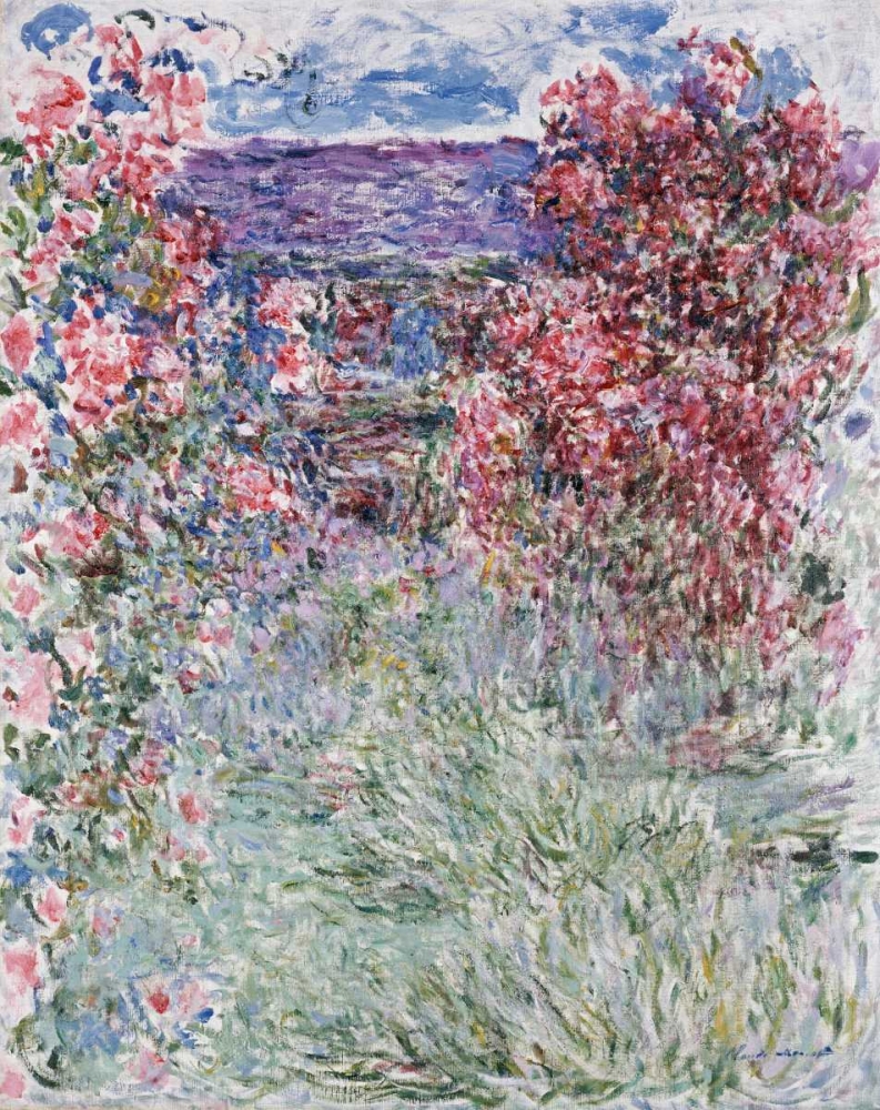 Wall Art Painting id:89031, Name: The House in the Roses, Artist: Monet, Claude