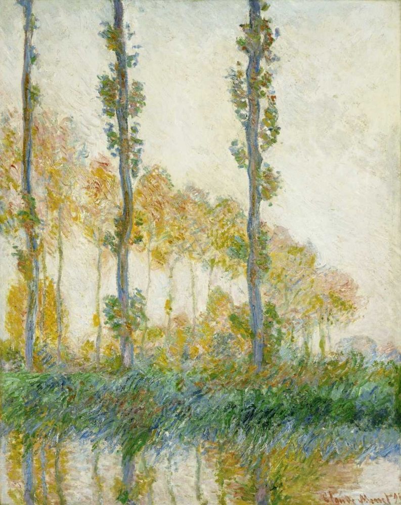 Wall Art Painting id:89042, Name: The Three Trees, Autumn, Artist: Monet, Claude
