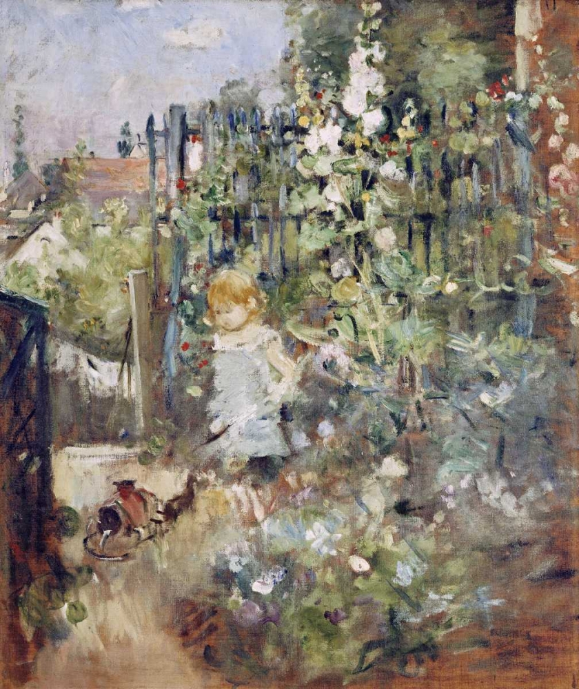 Art Print: A Child In the Rosebeds