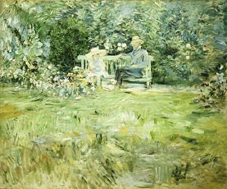Wall Art Painting id:184940, Name: The Gardening Lesson, Artist: Morisot, Berthe