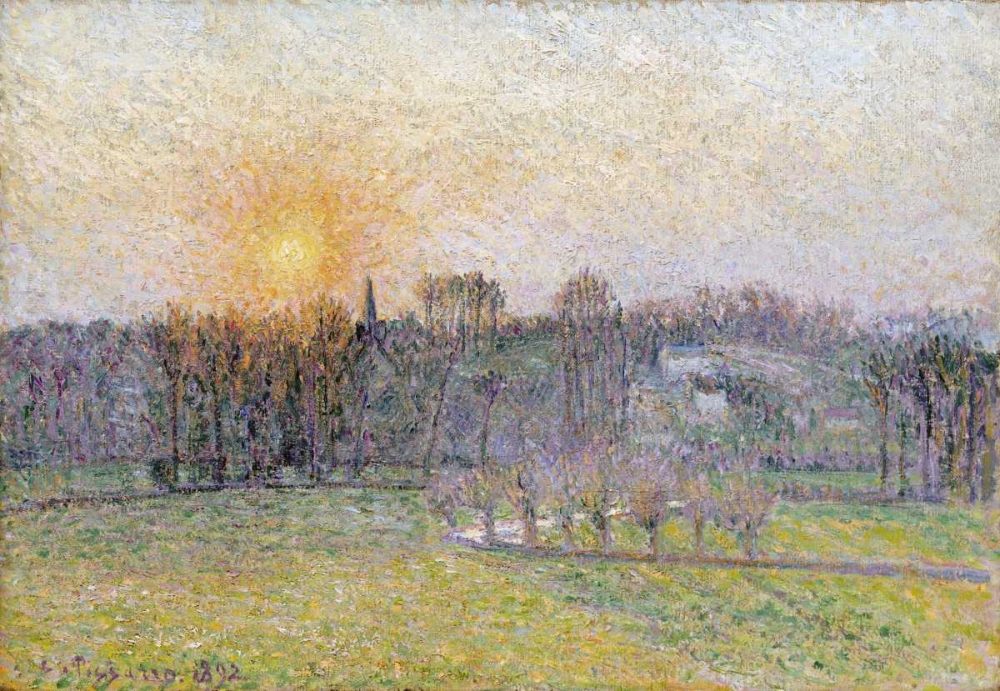 Art Print: Sunset, Bazincourt