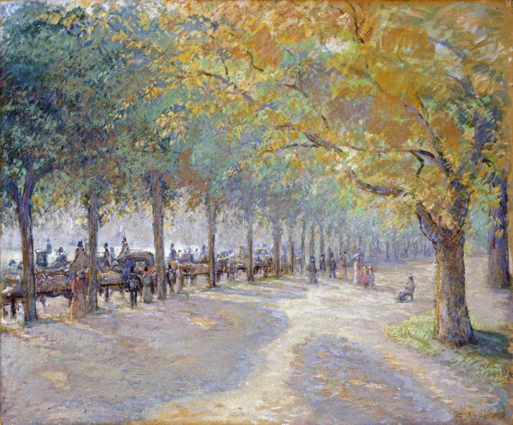 Wall Art Painting id:89113, Name: Hyde Park, London, Artist: Pissarro, Camille