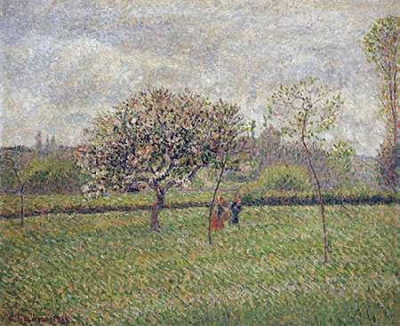 Art Print: Apple Tree Blossom at Eragny