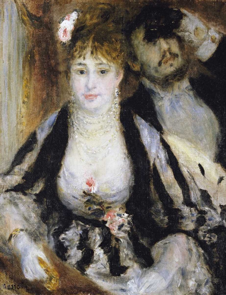 Wall Art Painting id:89152, Name: The Theatre Box - La Loge, Artist: Renoir, Pierre-Auguste