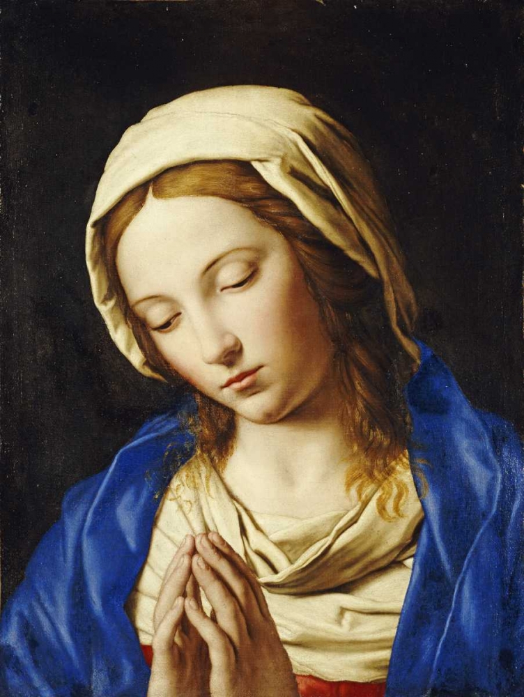 Wall Art Painting id:89189, Name: The Madonna at Prayer, Artist: Salvi, Giovanni Battista