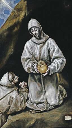 Art Print: Saint Francis and Brother Leo in Meditation