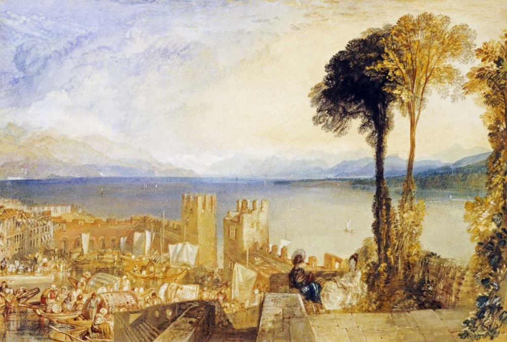 Wall Art Painting id:89255, Name: Arona, Lago Maggiore, Artist: Turner, Joseph M.W.