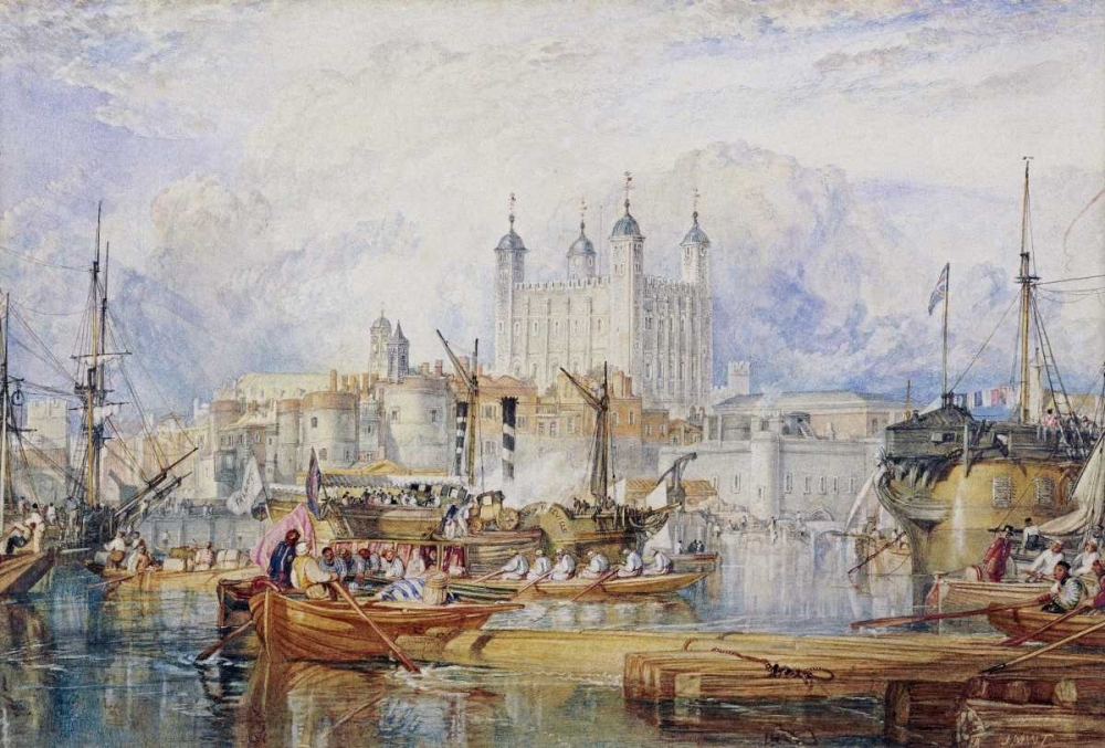 Wall Art Painting id:89256, Name: The Tower of London, Artist: Turner, Joseph M.W.