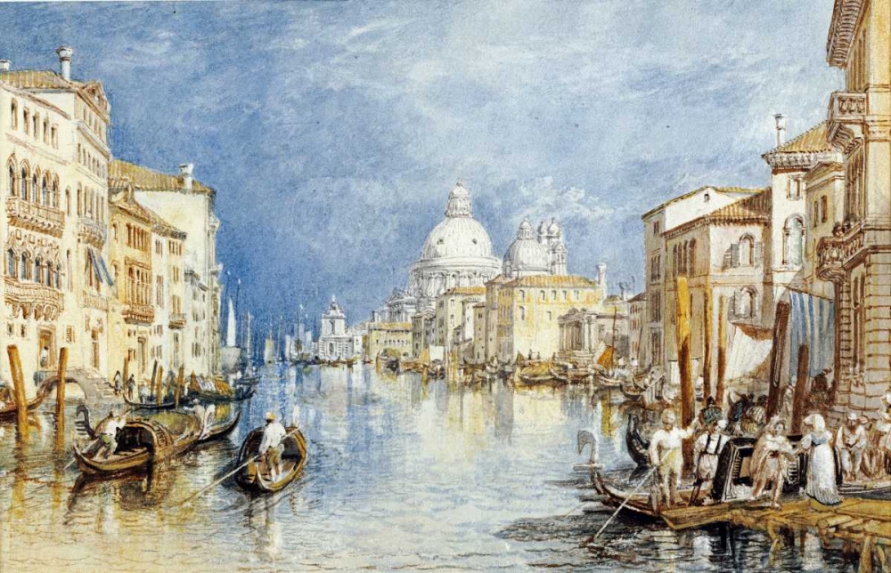 Wall Art Painting id:89259, Name: The Grand Canal, Venice, Artist: Turner, Joseph M.W.