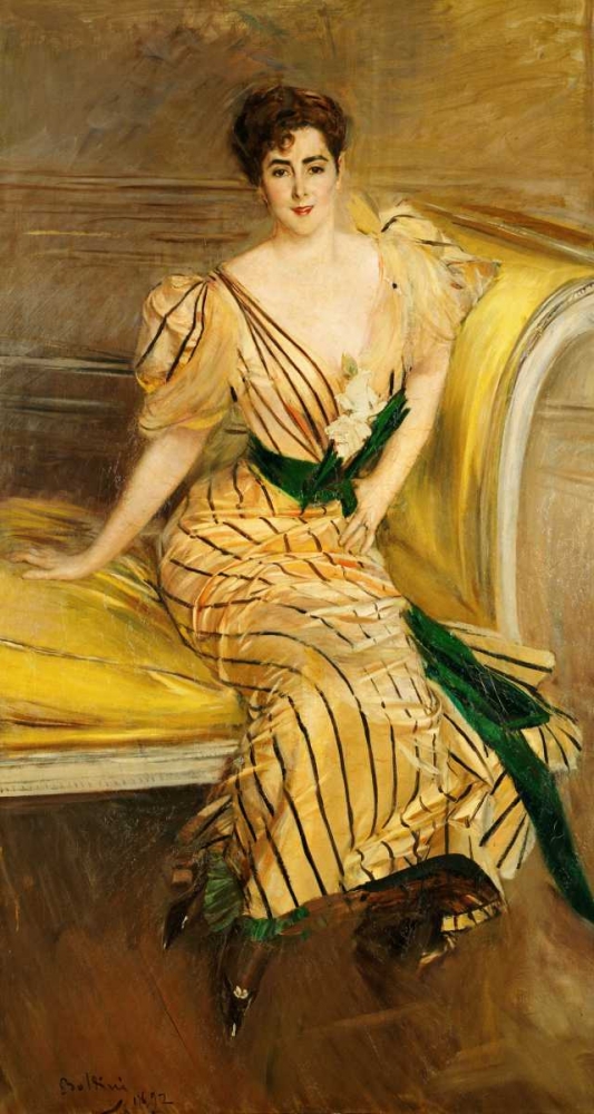 Wall Art Painting id:89393, Name: Portrait of Madame Josephina Alvear De Errazuriz, Artist: Boldini, Giovanni