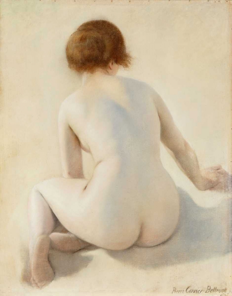 Wall Art Painting id:89442, Name: A Nude, Artist: Carrier-Belleuse, Pierre