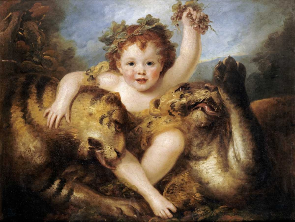 Wall art: The Infant Bacchus, by Cosway, Maria
