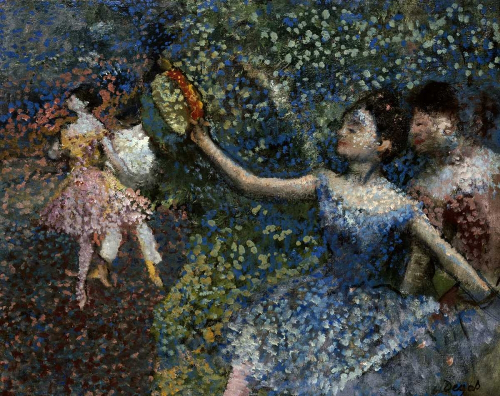 Wall Art Painting id:89508, Name: Dancer With a Tambourine, Artist: Degas, Edgar