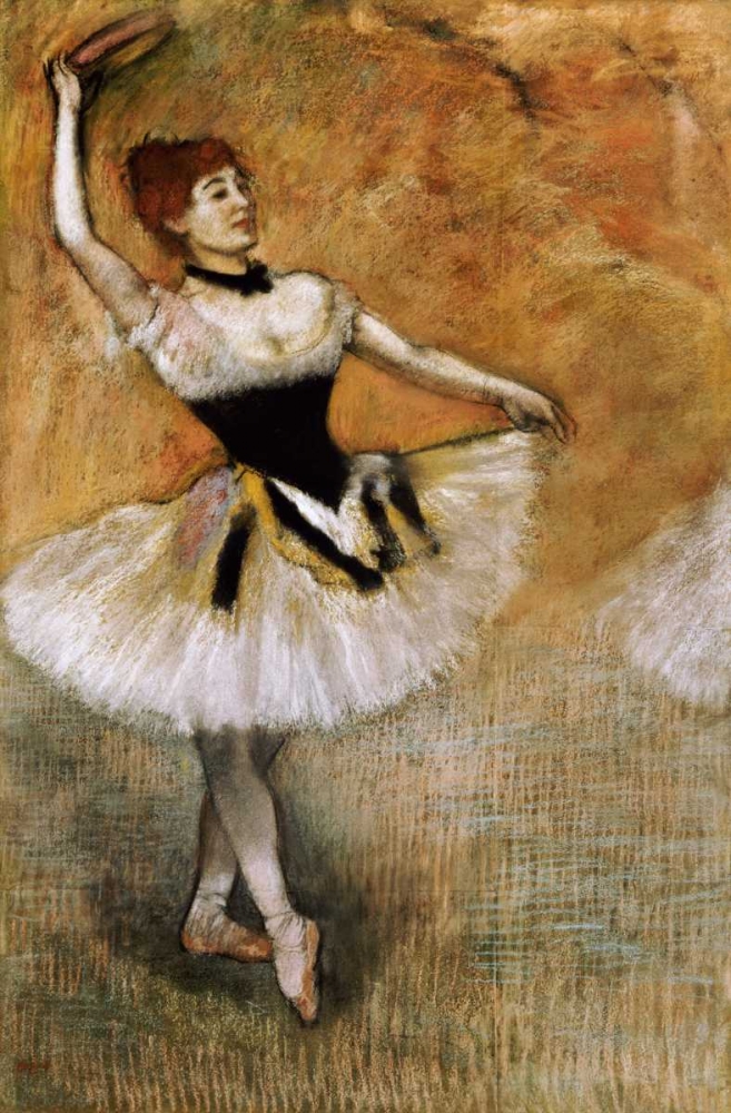 Wall art: Dancer With a Tambourine, by Degas, Edgar