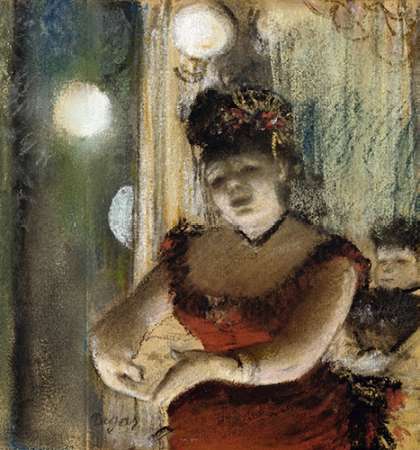 Wall Art Painting id:185138, Name: Singer In a Cafe, Artist: Degas, Edgar