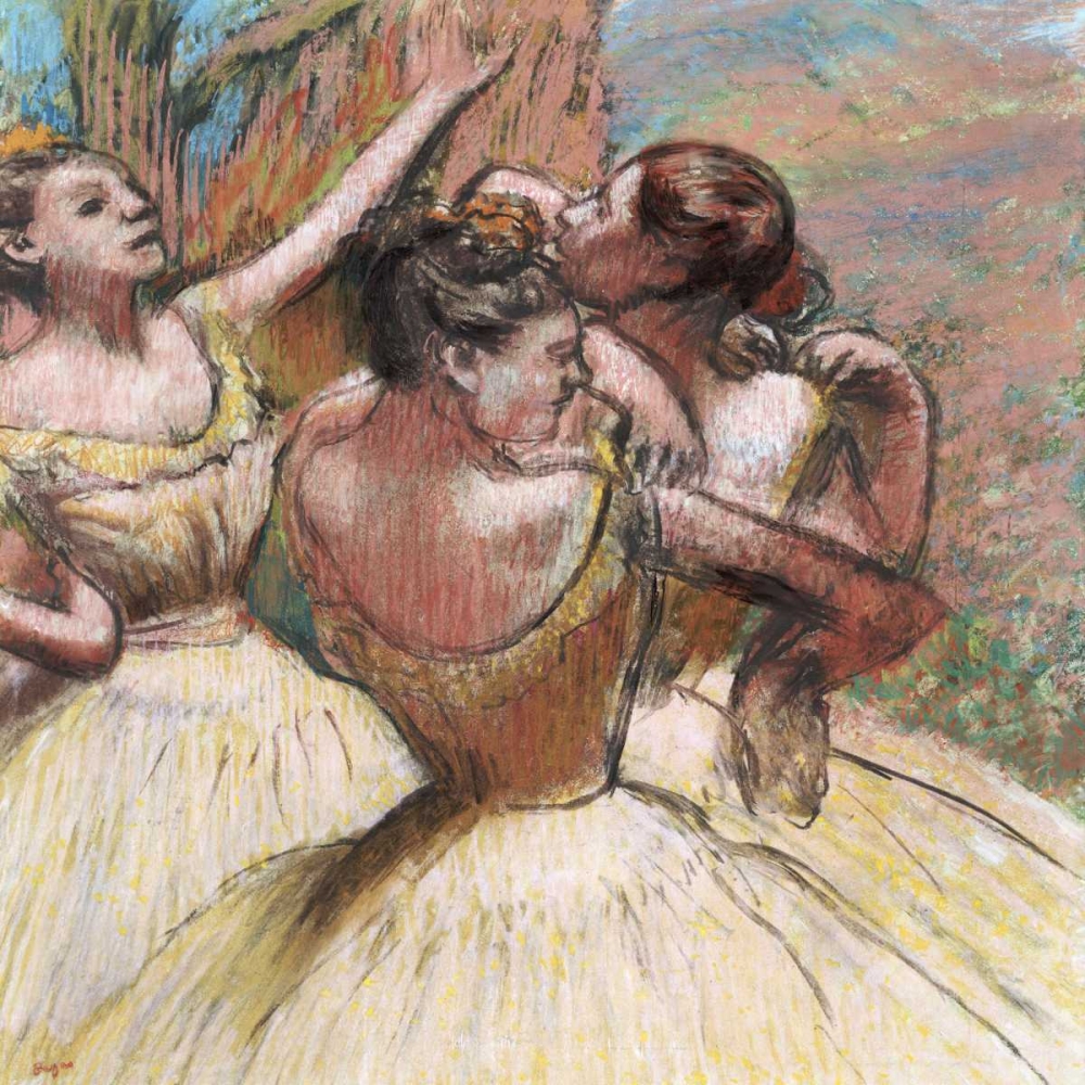 Wall art: Three Dancers, by Degas, Edgar