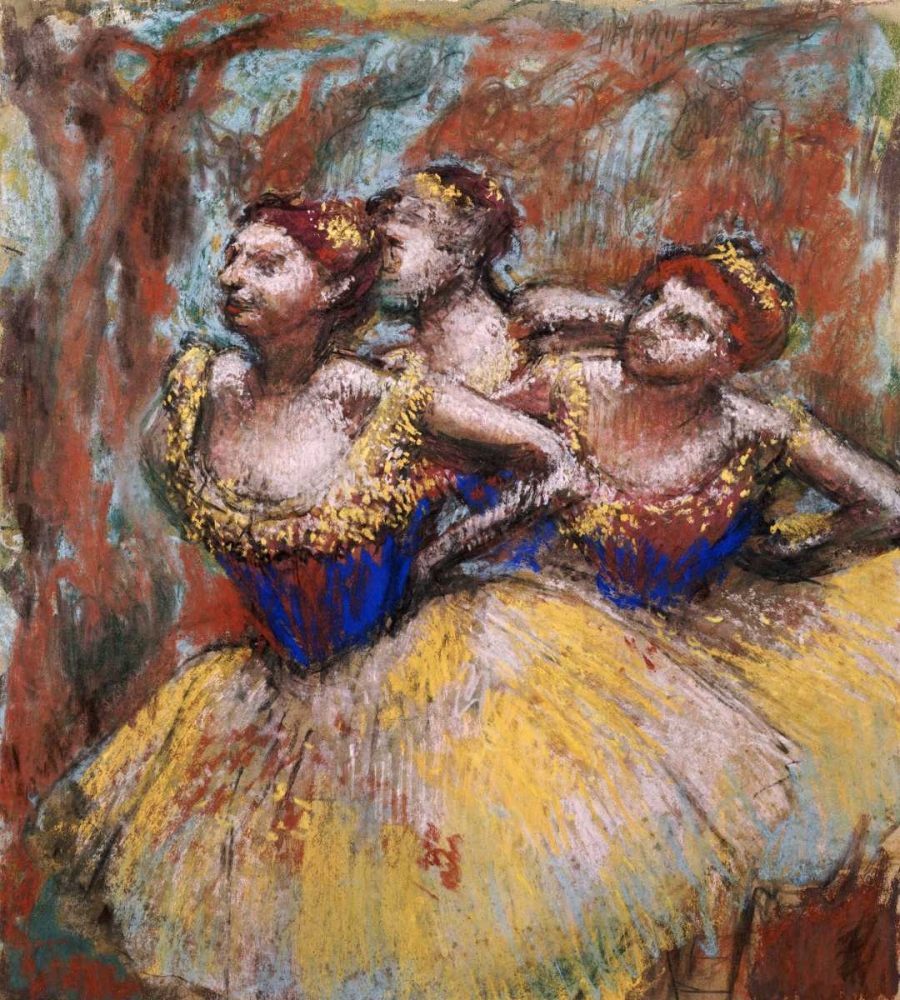 Wall art: Three Dancers, by Degas, Edgar