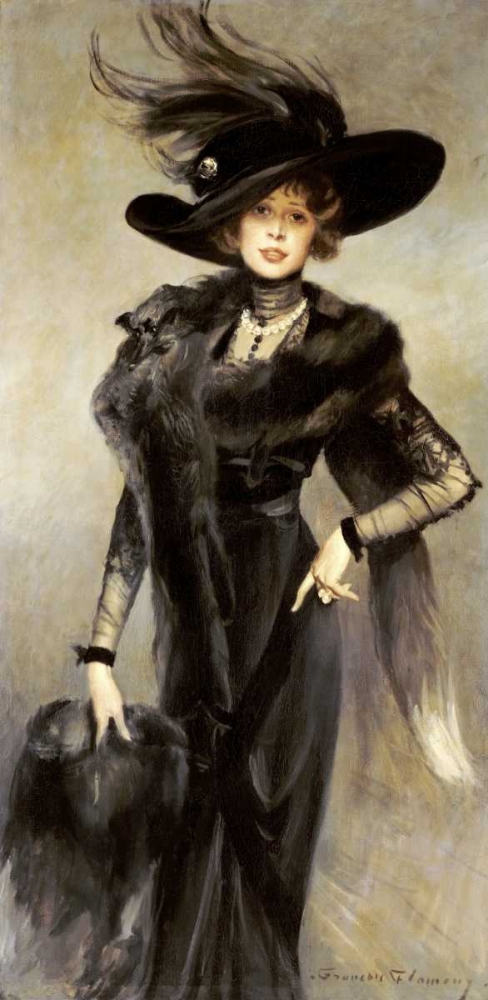 Wall art: Fashionable Beauty, by Flameng, Francois