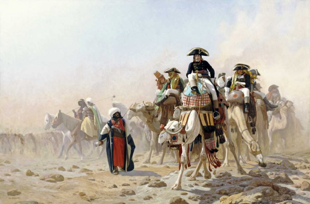 Art Print: Napoleon and His General Staff In Egypt