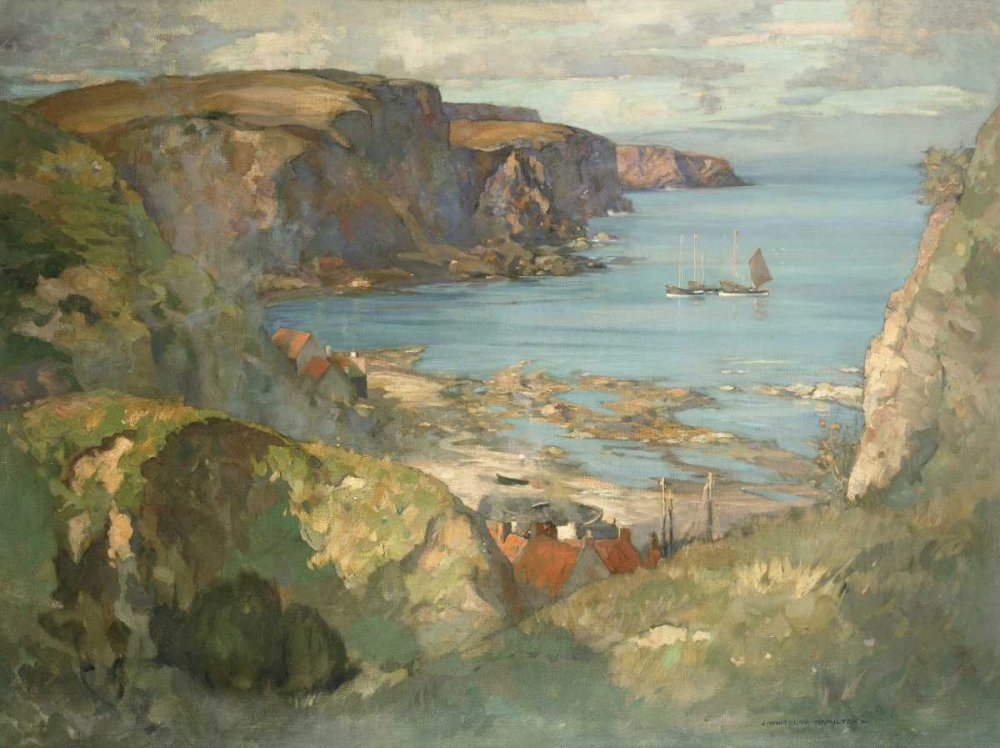 Wall art: An East Coast Fishing Village, by Hamilton, James Whitelaw