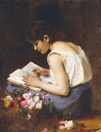 Art Print: A Girl Reading