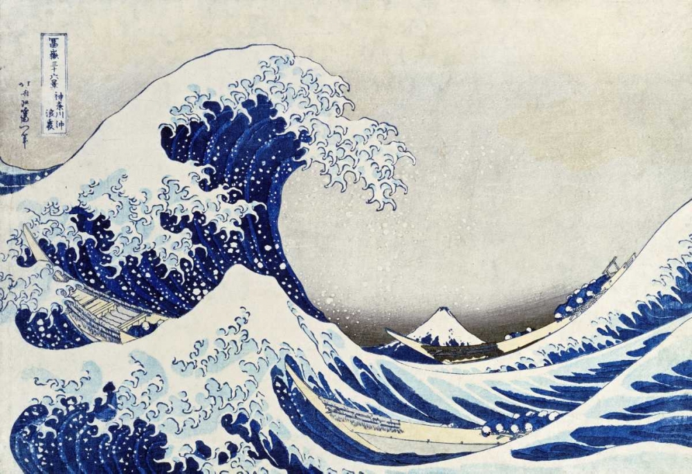 Wall Art Painting id:89672, Name: The Great Wave of Kanagawa, Artist: Hokusai