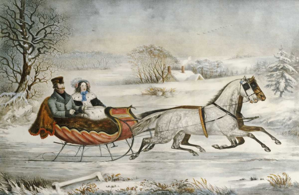 Wall art: The Road, Winter, by Knirsch, O.