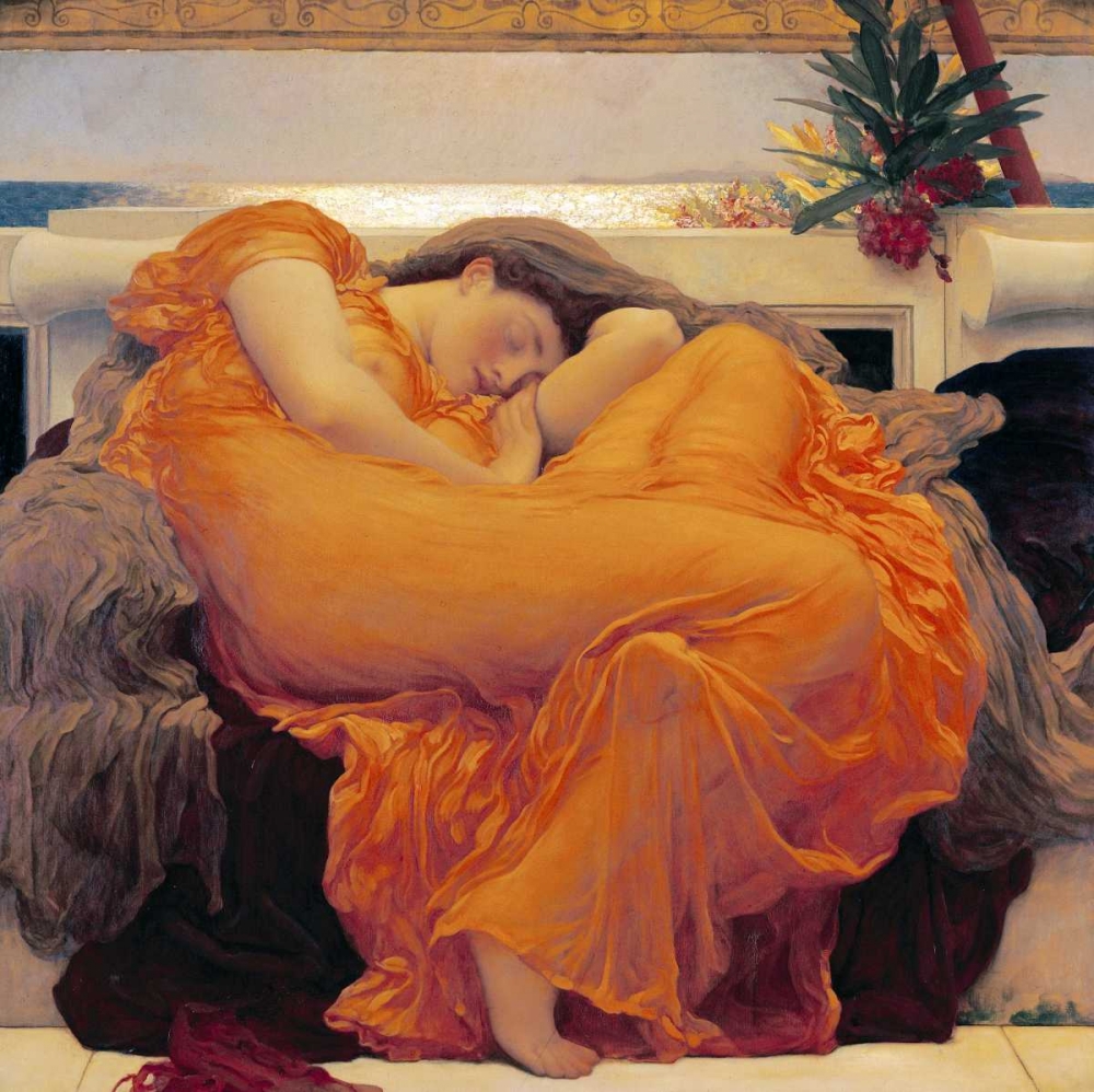 Wall Art Painting id:89752, Name: Flaming June, Artist: Leighton, Lord Frederick