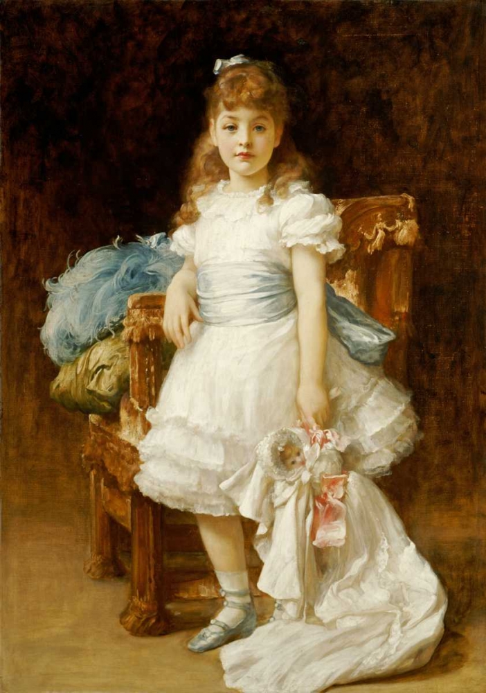 Wall Art Painting id:89753, Name: Lady Sybil Primrose, Artist: Leighton, Lord Frederick