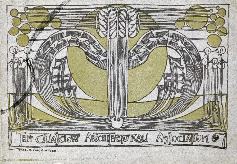 Wall Art Painting id:89781, Name: Conversazione Programme, Artist: Mackintosh, Charles Rennie