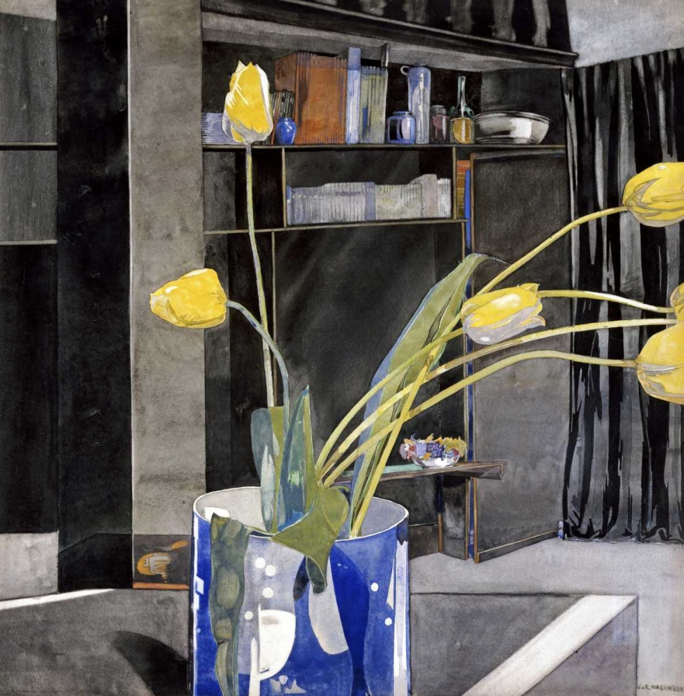 Wall Art Painting id:89789, Name: Yellow Tulips, Artist: Mackintosh, Charles Rennie