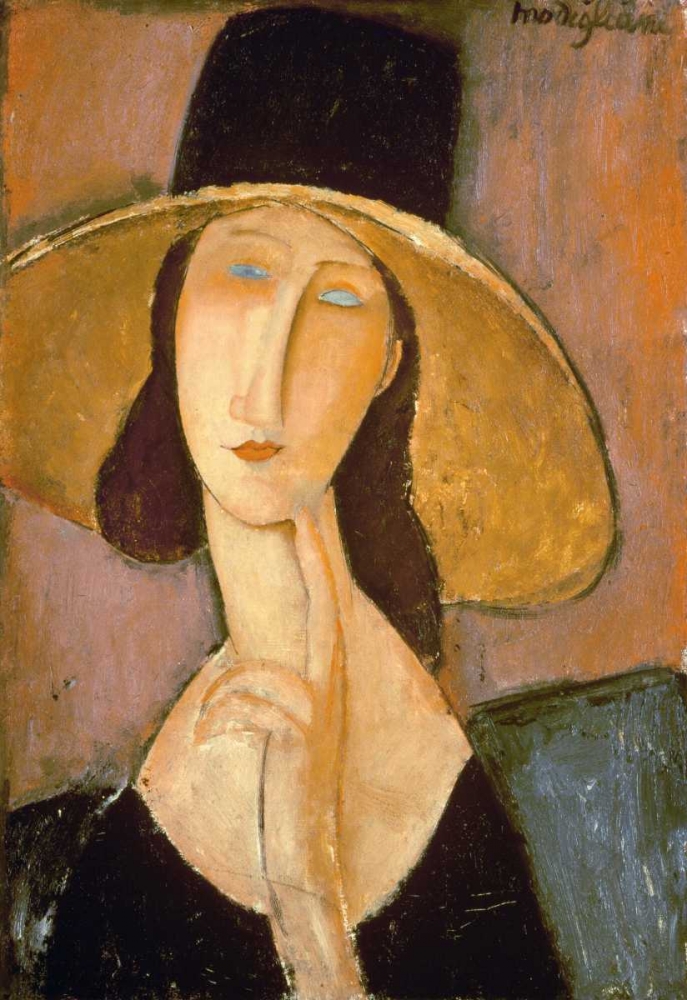 Wall Art Painting id:89832, Name: Head of a Woman, Artist: Modigliani, Amedeo